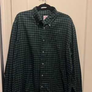 Brooks brothers mens plaid button down